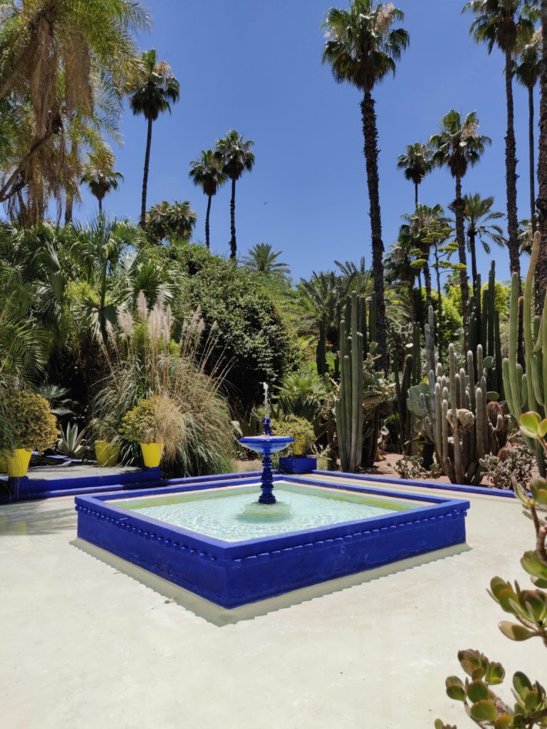 Fontanna w Jardin Mejorelle