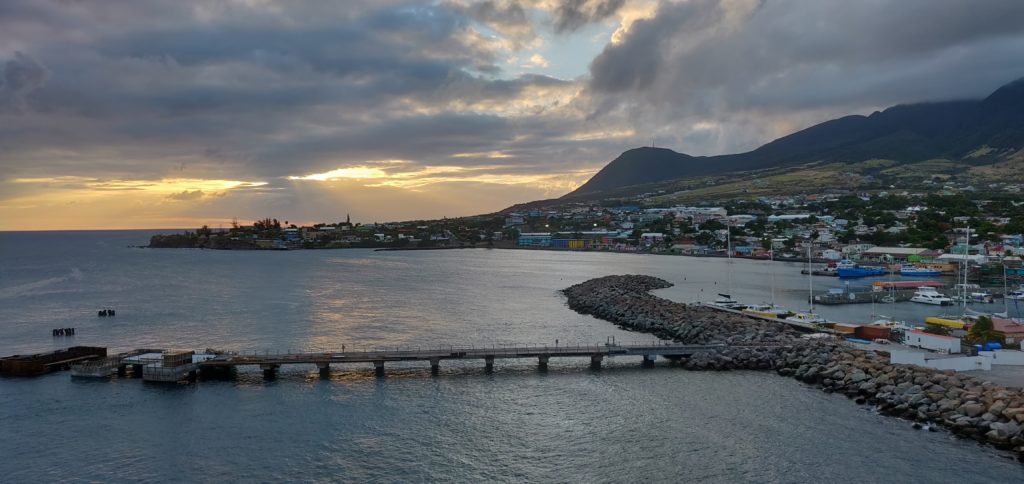 Zachód słońca w Basseterre