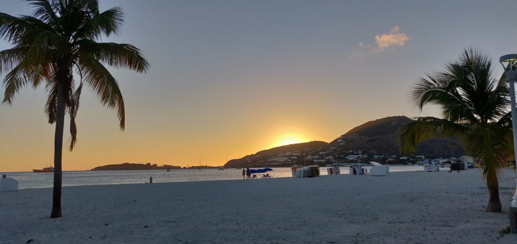 Zachód słońca w St. Maarten
