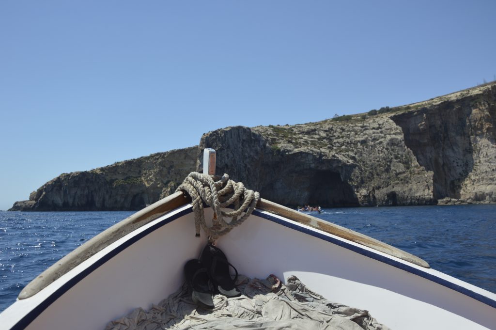 Blue Grotto łódka