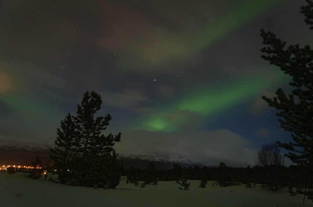 Zorza polarna Tromso