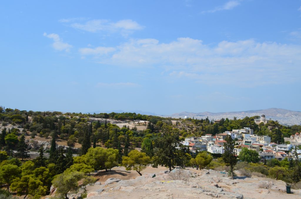 Widok z Akroplu 