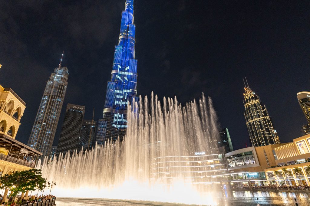 Pokaz fontann Dubaj
