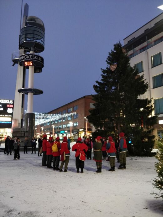 Centrum Rovaniemi rankiem