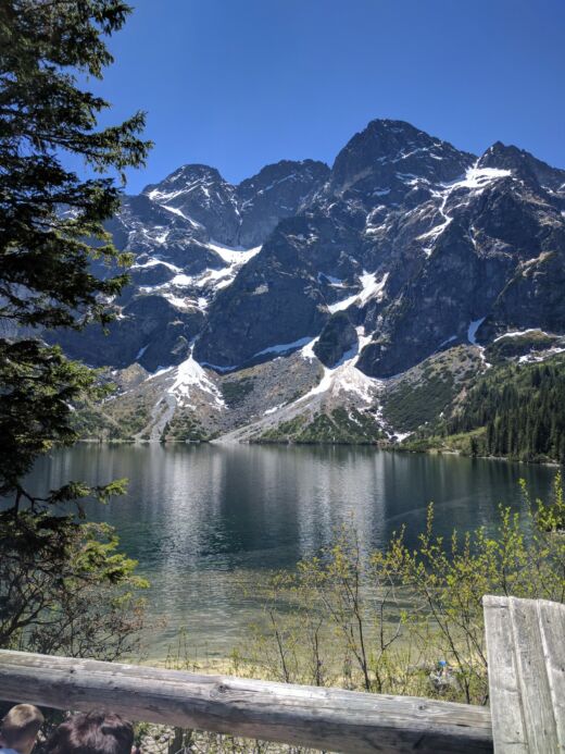 Morskie Oko słońce